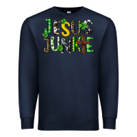 Navy Jesus junkie St. Patrick's Premium Sweatshirt - CowGirlArtShop