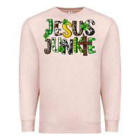 Pale Pink Jesus junkie St. Patrick's Premium Sweatshirt - CowGirlArtShop