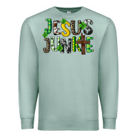 Seafoam Jesus junkie St. Patrick's Premium Sweatshirt - CowGirlArtShop