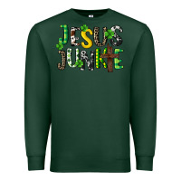 Sports Green Jesus junkie St. Patrick's Premium Sweatshirt - CowGirlArtShop