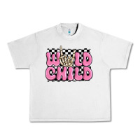 Lunar Rock wild child pink skeleton Urban Heavy Tee - MaliasSmallBusiness