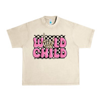 Sandshell wild child pink skeleton Urban Heavy Tee - MaliasSmallBusiness