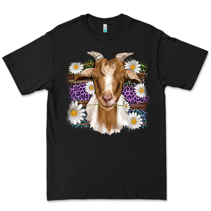 Easter Goat Daisys Leopard Wooden Premium Tee by Artiststas | Teevron