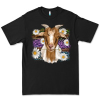 Black easter goat daisys leopard wooden Premium Tee - Artiststas