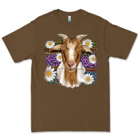 Cacao easter goat daisys leopard wooden Premium Tee - Artiststas