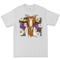 Dove Grey easter goat daisys leopard wooden Premium Tee - Artiststas
