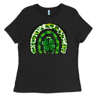 Black St Patrick Rainbow Ladies Tee - Jasminsmagicworld