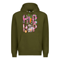 Army Green Hip hop Easter Girl Easter Day Premium Hoodie - HowdyJamesFarm