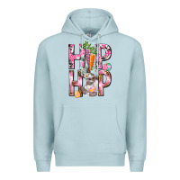 Blue Mist Hip hop Easter Girl Easter Day Premium Hoodie - HowdyJamesFarm