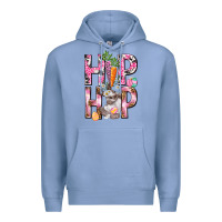 Colony Blue Hip hop Easter Girl Easter Day Premium Hoodie - HowdyJamesFarm
