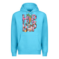 Ocean Blue Hip hop Easter Girl Easter Day Premium Hoodie - HowdyJamesFarm