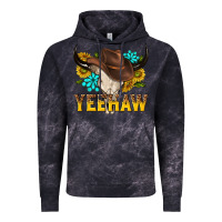 Cloud Black yeehaw bull skull Vintage Hoodie - NancyCooperArtShop