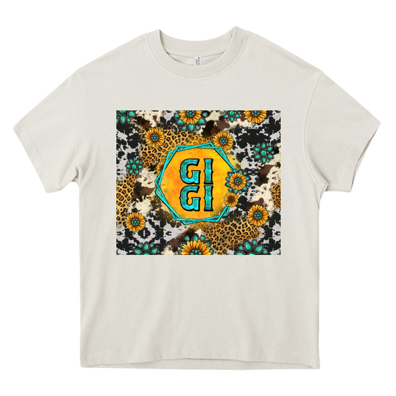 Gigi Sunflower Turquoise Heavy Core Tee by Jasminsmagicworld | Teevron