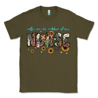 Army Green nurse coffee scrubs rubber gloves Classic Tee - JahusDesignShop