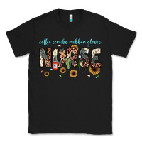 Black nurse coffee scrubs rubber gloves Classic Tee - JahusDesignShop