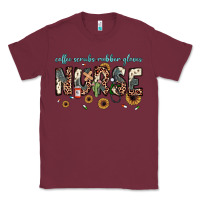 Burgundy nurse coffee scrubs rubber gloves Classic Tee - JahusDesignShop