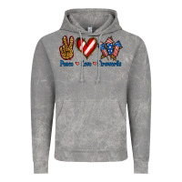 Cloud Rock Peace Love Fireworks Vintage Hoodie - Jasminsmagicworld