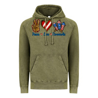 Vintage Olive Peace Love Fireworks Vintage Hoodie - Jasminsmagicworld
