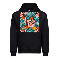 Black fall pig seamless pattern Urban Hoodie - BundleAndBundleShop