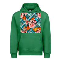 Emerald fall pig seamless pattern Urban Hoodie - BundleAndBundleShop