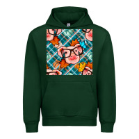Foreset Green fall pig seamless pattern Urban Hoodie - BundleAndBundleShop