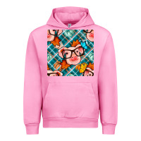 Fuchsia Pink fall pig seamless pattern Urban Hoodie - BundleAndBundleShop