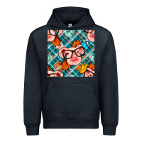 Navy fall pig seamless pattern Urban Hoodie - BundleAndBundleShop