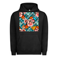 Pigment Black fall pig seamless pattern Urban Hoodie - BundleAndBundleShop