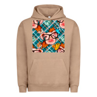Pigment Burro fall pig seamless pattern Urban Hoodie - BundleAndBundleShop