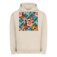 Pigment French Oak fall pig seamless pattern Urban Hoodie - BundleAndBundleShop