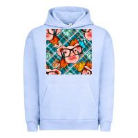Pigment Grape Ice fall pig seamless pattern Urban Hoodie - BundleAndBundleShop