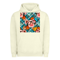 Pigment Pistachio fall pig seamless pattern Urban Hoodie - BundleAndBundleShop