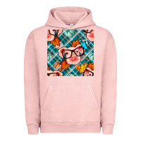 Pigment Salmon fall pig seamless pattern Urban Hoodie - BundleAndBundleShop
