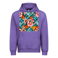 Tulip fall pig seamless pattern Urban Hoodie - BundleAndBundleShop