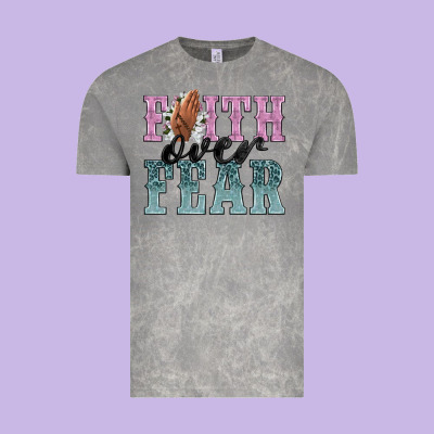 Faith Over Fear Vintage Tee Designed By Nancycooperartshop