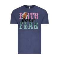 Vintage Denim faith over fear Vintage Tee - NancyCooperArtShop
