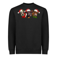 Black christmas heifers Heavyweight Sweatshirt - LillyAllenDesigns