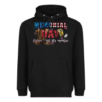 Black Memorial day honor ans remember Heavyweight Hoodie - CowGirlArtShop