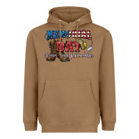 Toasted Coconut Memorial day honor ans remember Heavyweight Hoodie - CowGirlArtShop