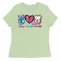 Matcha peace love dental Ladies Tee - AdoDesignShop