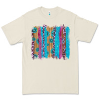 Bone gemstone and pink leopard brushstrok Premium Tee - AdoDesignShop