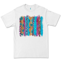 White gemstone and pink leopard brushstrok Premium Tee - AdoDesignShop