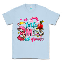 Dusty Blue little miss third grade Classic Tee - NancyCooperArtShop