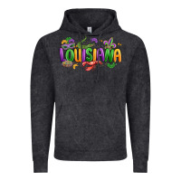 Vintage Black mardi gras louisiana Vintage Hoodie - MaliasSmallBusiness