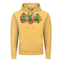 Vintage Mustard mardi gras louisiana Vintage Hoodie - MaliasSmallBusiness