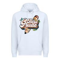 White third grade Premium Hoodie - JahusDesignShop