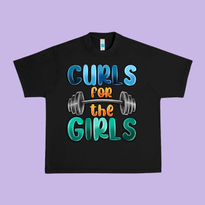 Curls For The Girls Urban Heavy Tee Designed By Maliassmallbusiness