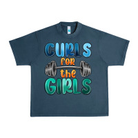 Midnight Navy curls for the girls Urban Heavy Tee - MaliasSmallBusiness