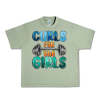 Oil Green curls for the girls Urban Heavy Tee - MaliasSmallBusiness