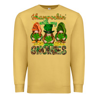 Antique Gold Shamrockin' with my gnomies St. Patricks day Premium Sweatshirt - HowdyJamesFarm